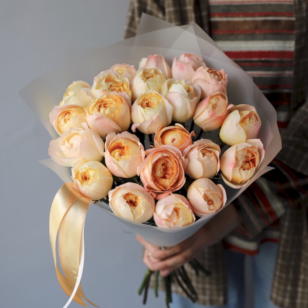 Букет из пионовидных роз Принцесса Айко - 23 розы 