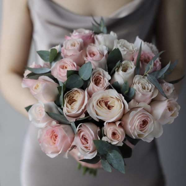 Букет невесты из пионовидных роз Д. Остина Кейра - Размер M 