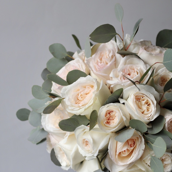 Букет невесты из пионовидных роз Охара - Размер M