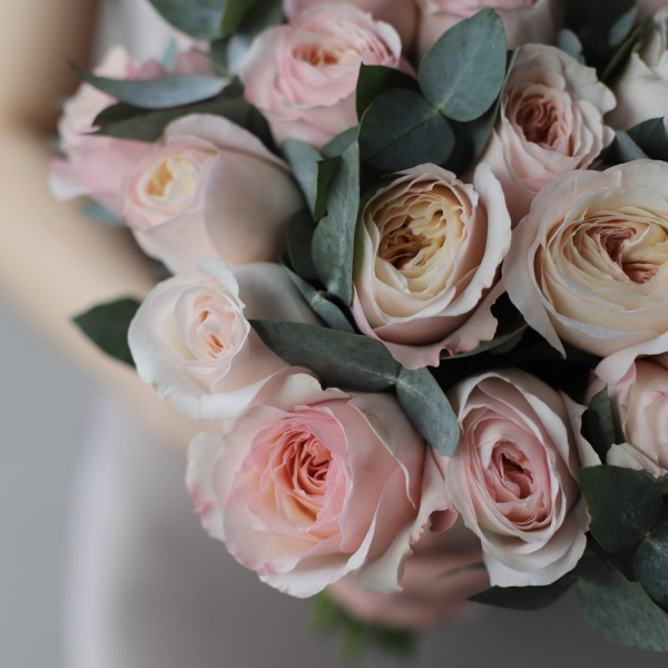 Букет невесты из пионовидных роз Д. Остина Кейра