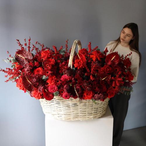 Авторская корзина Красная -  Размер 5XL - 6XL