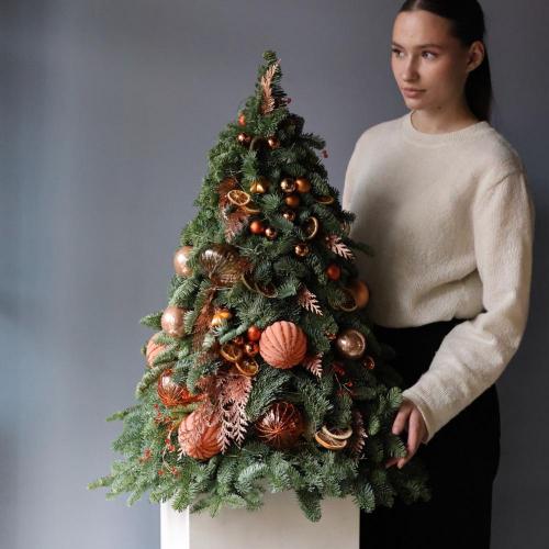 Новогодняя елочка гамма "Мандариновый пай" -  55 см