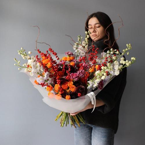 Авторский букет "Бешеный декабрь" -  Размер XL 