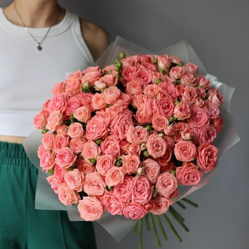 Букет из кустовых пионовидных роз Мадам Бомбастик -  19 кустовых роз