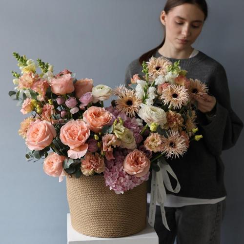 Авторская корзина Весенняя - Размер M