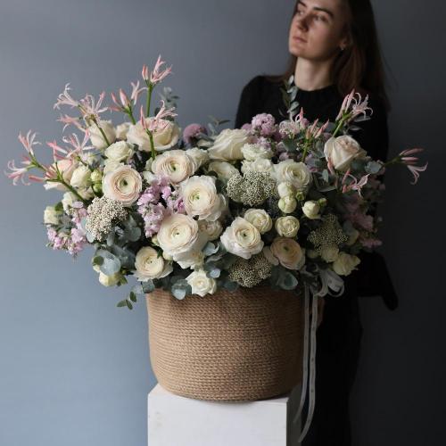 Авторская корзина Акварельная -  Размер XL 