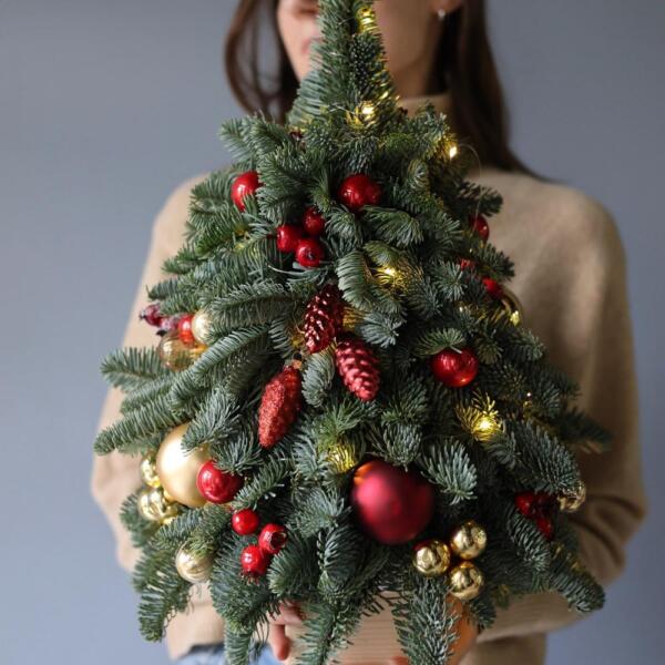 Мини елочка, гамма "Красно-золотая"