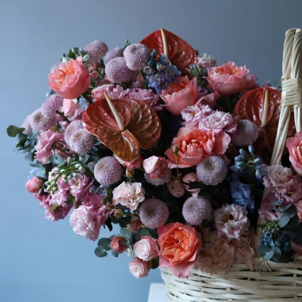 Авторская корзина Акварельная - Размер 5XL - 6XL