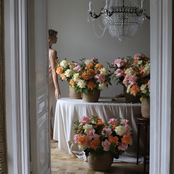 Цветочный сет из роз  "Завтрак в Париже"