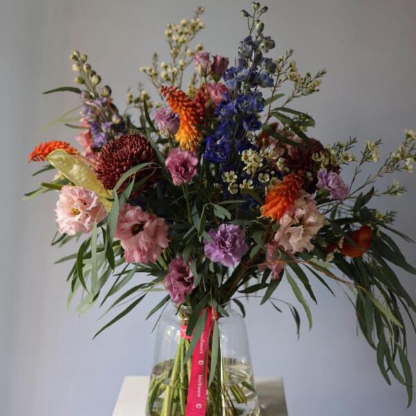 Подписка на цветы "В вазе" (4 доставки) - Размер L