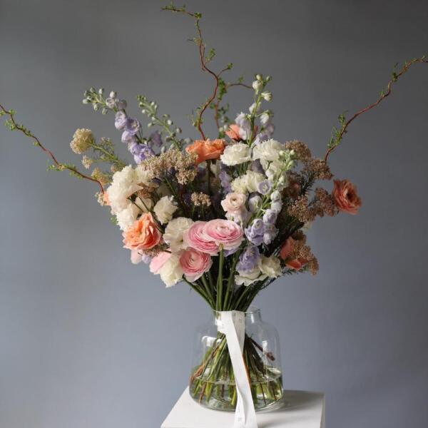 Подписка на цветы "Охапка" (4 доставки) - Размер XL