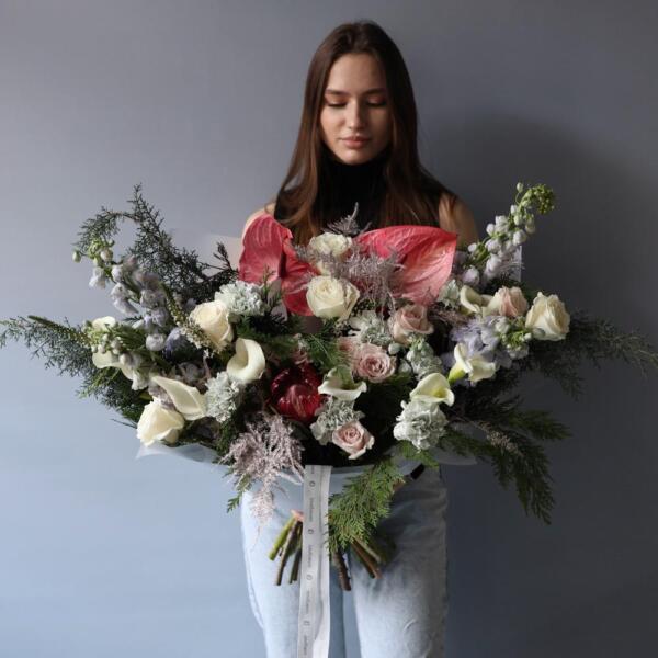 Авторский букет "Царевна-Лебедь" - Размер L