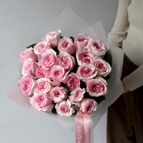 Букет из пионовидных роз Дэвида Остина Миранда -  23 розы 
