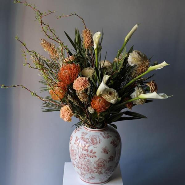 Подписка на цветы "В вазе" (4 доставки) - Размер XL