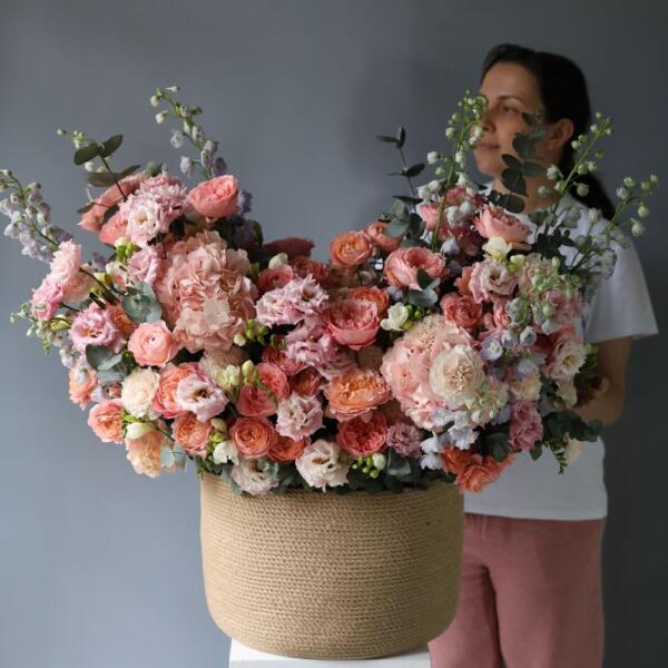 Авторская корзина Розовая - Размер 2XL