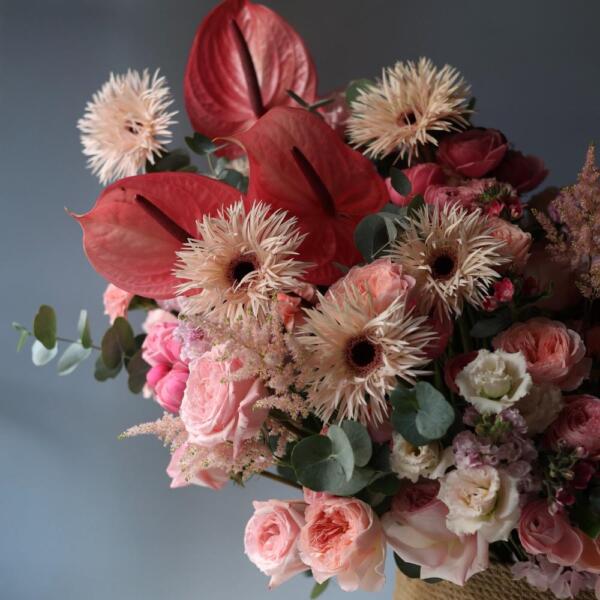 Авторская корзина Розовая -  Размер 2XL