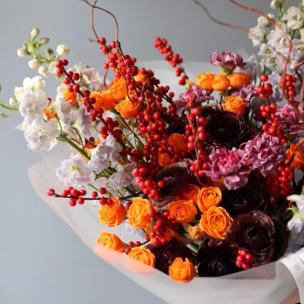 Авторский букет "Бешеный декабрь" -  Размер XL 