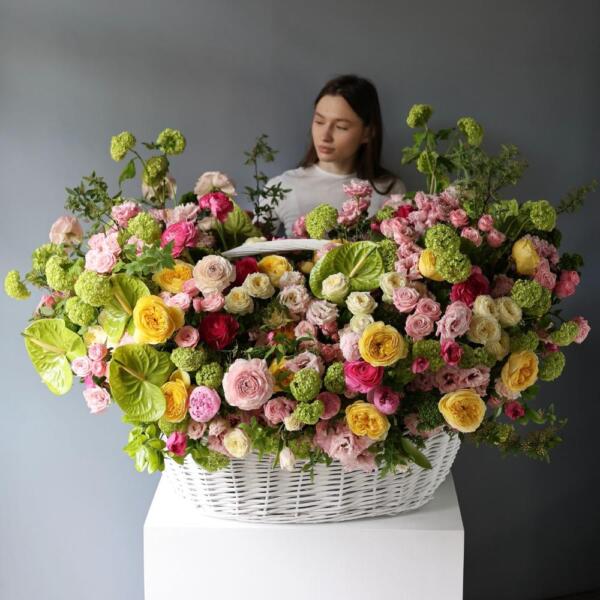 Авторская корзина Весенняя - Размер 4XL