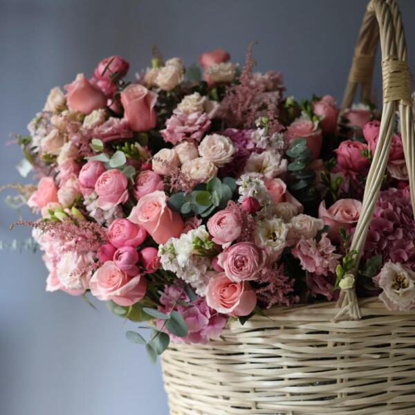 Авторская корзина Розовая - Размер 5XL - 6XL