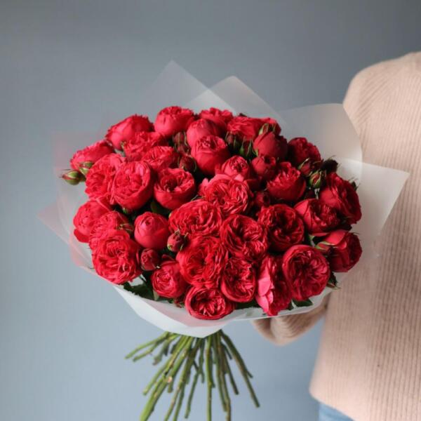 Букет из пионовидных роз Пиано - 23 роз