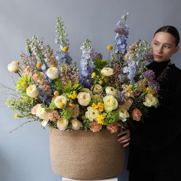 Авторская корзина Весенняя -  Размер 2XL