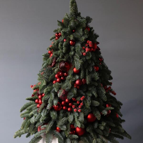 Новогодняя елочка гамма "Красный бархат" -  75 см