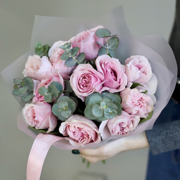 Букет из пионовидных роз Дэвида Остина Миранда -  11 роз 