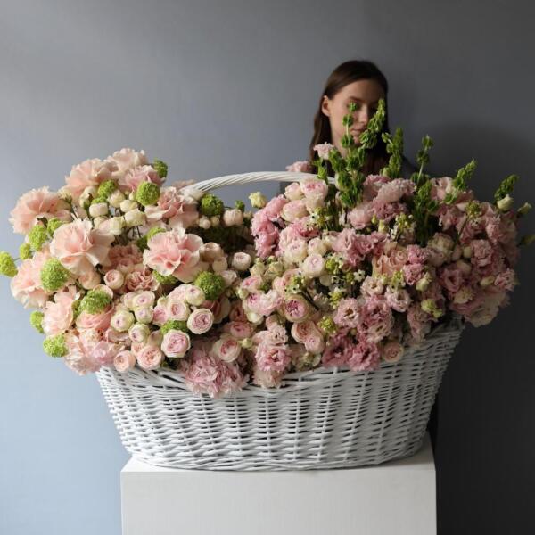 Авторская корзина Розовая - Размер 5XL - 6XL