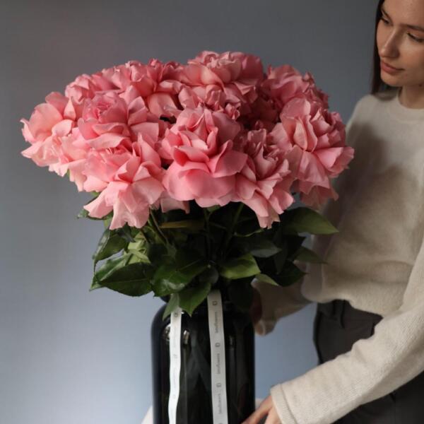 Букет "Лучиано" в вазе - 15 роз