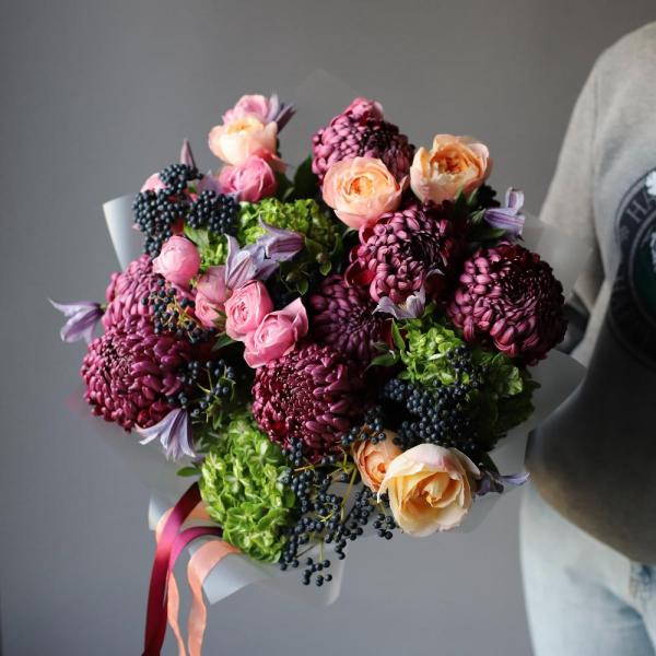 Авторский букет "Калейдоскоп" - Размер M