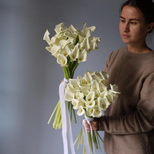 Букет из белых калл