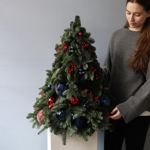 Новогодняя елочка гамма "Синий иней" - 75 см