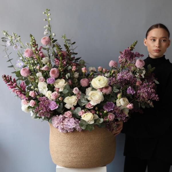 Авторская корзина Лавандовая - Размер 2XL